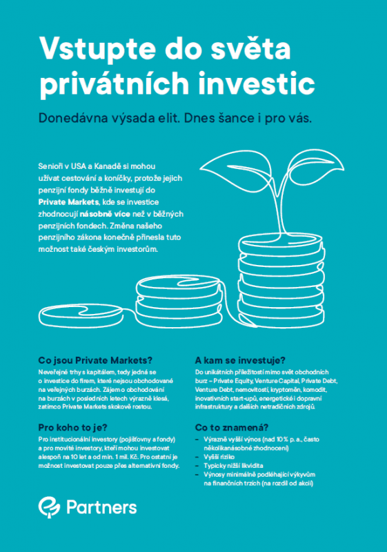 Leták - Vstupte do světa privátních investic