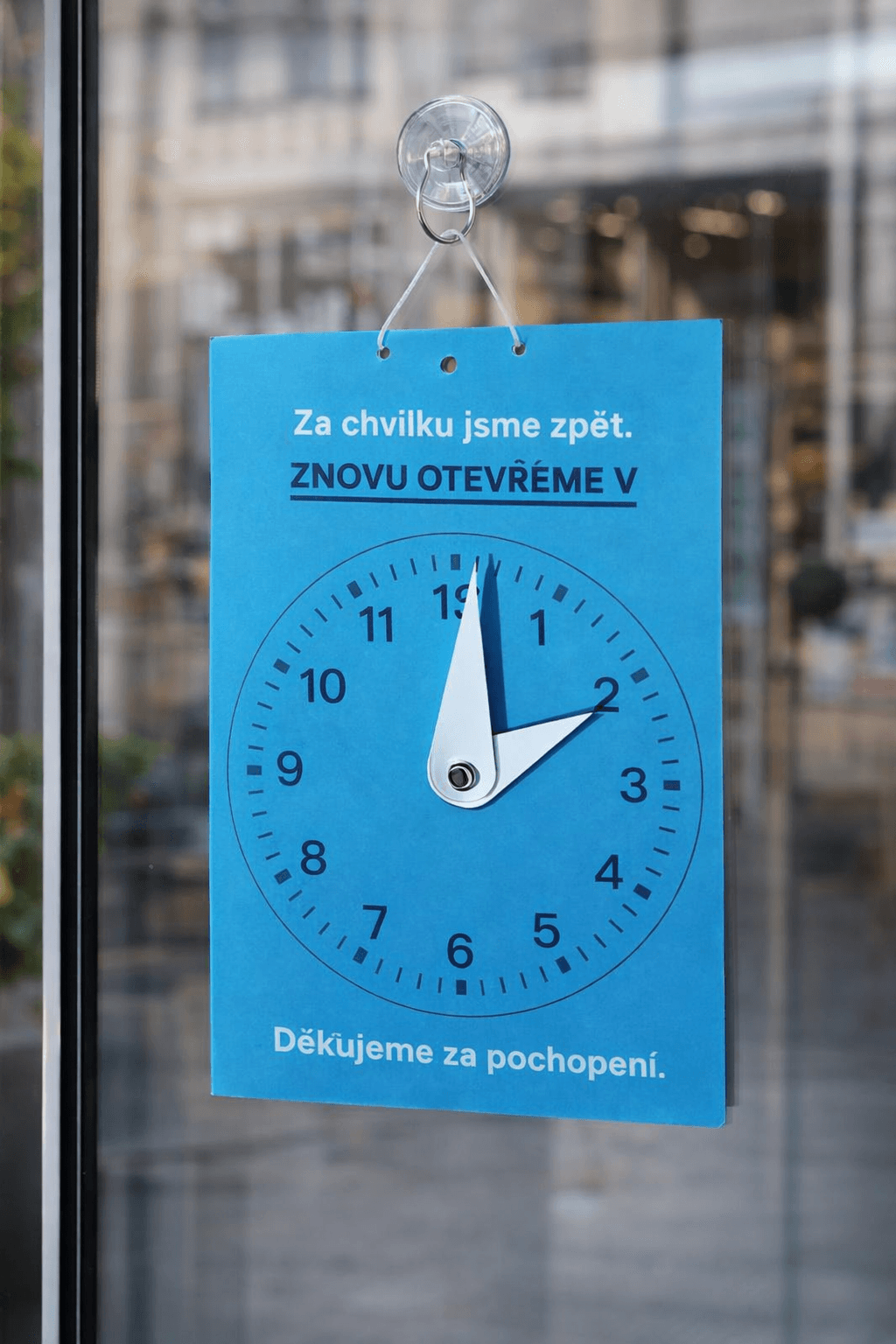 Hodiny - "přijdu hned"