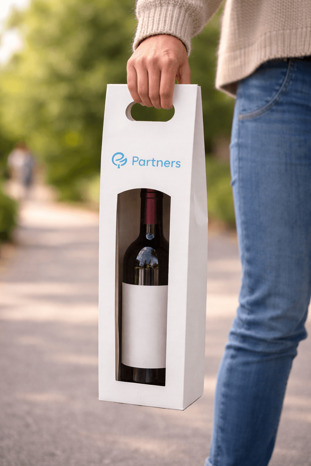 Kartonová taška na víno